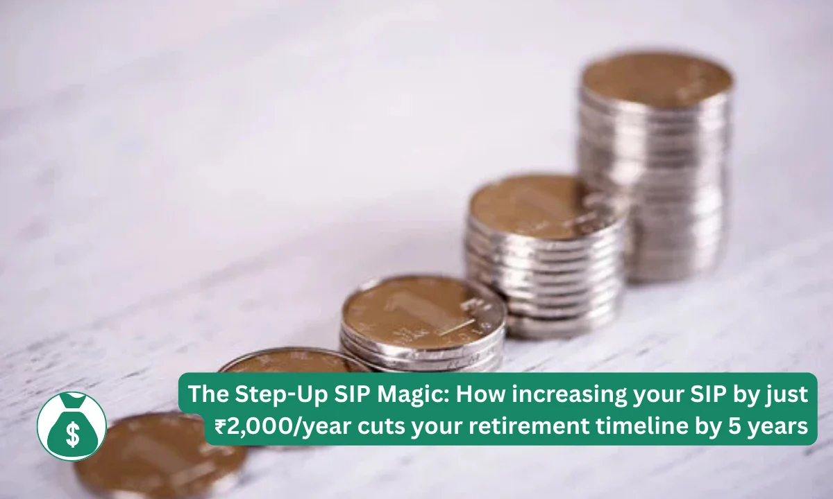The Step-Up SIP Magic: How increasing your SIP by just ₹2,000/year cuts your retirement timeline by 5 years