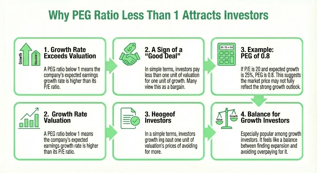 Why PEG Ratio Less Than 1 Attracts Investors | PEG Ratio Less Than 1 Rule: Why Investors Watch It Closely