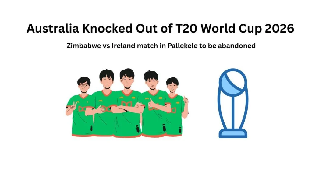 Australia Knocked Out of T20 World Cup 2026 After Rain Washout