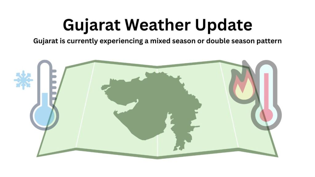 Gujarat weather update: Mixed season pattern with cold and hot temperatures.