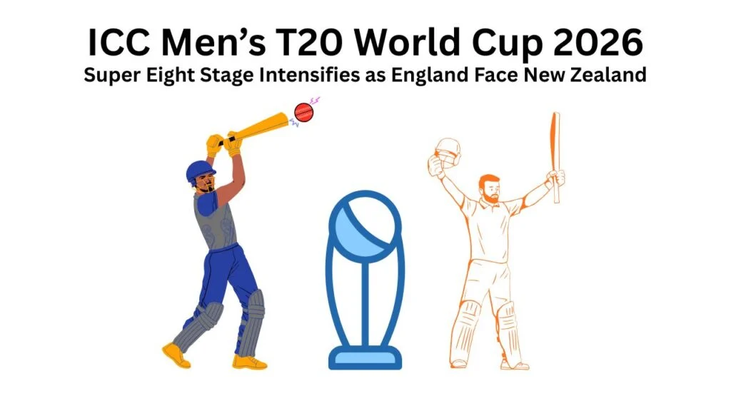 ICC Men’s T20 World Cup 2026: Super Eight Stage Intensifies as England Face New Zealand