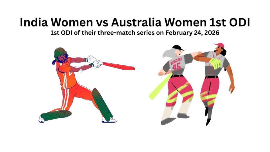 India Women and Australia Women players ahead of 1st ODI match