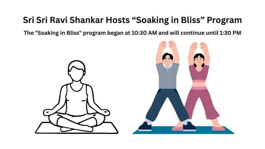 Sri Sri Ravi Shankar Hosts “Soaking in Bliss” Program in Surat Today