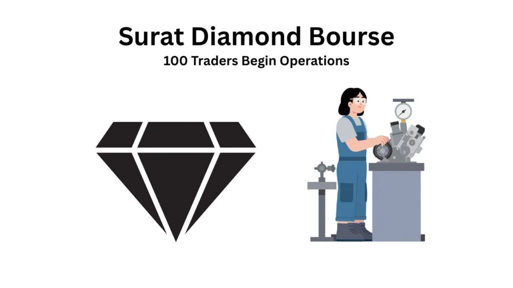 Surat Diamond Bourse Sees Major Start as 100 Traders Begin Operations