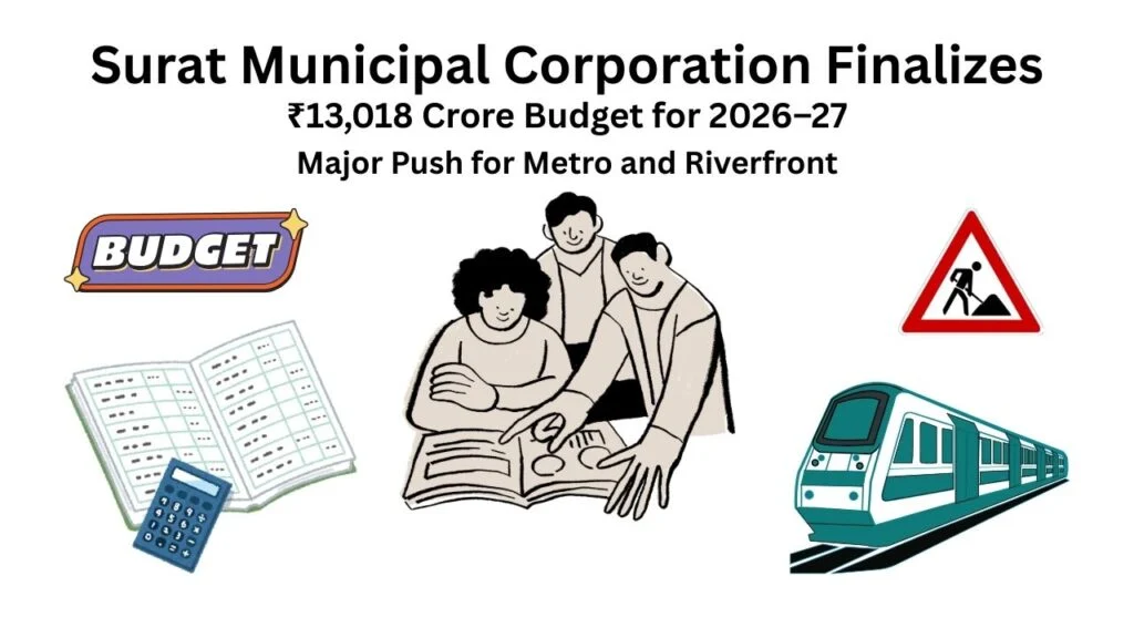 Surat Municipal Corporation Finalizes ₹13,018 Crore Budget for 2026–27; Major Push for Metro and Riverfront Projects