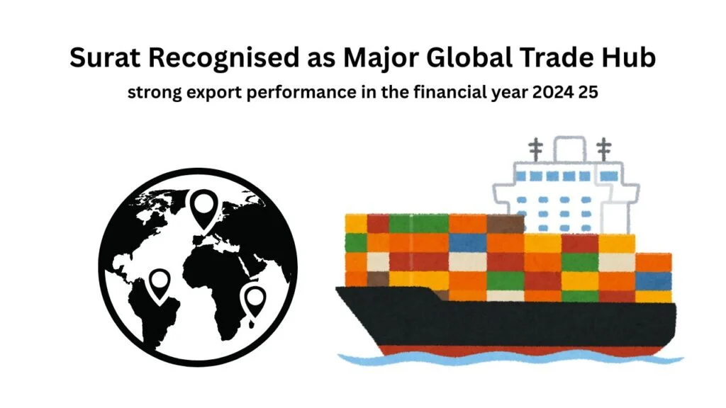 Surat Recognised as Major Global Trade Hub After Strong Export Performance in FY 2024–25