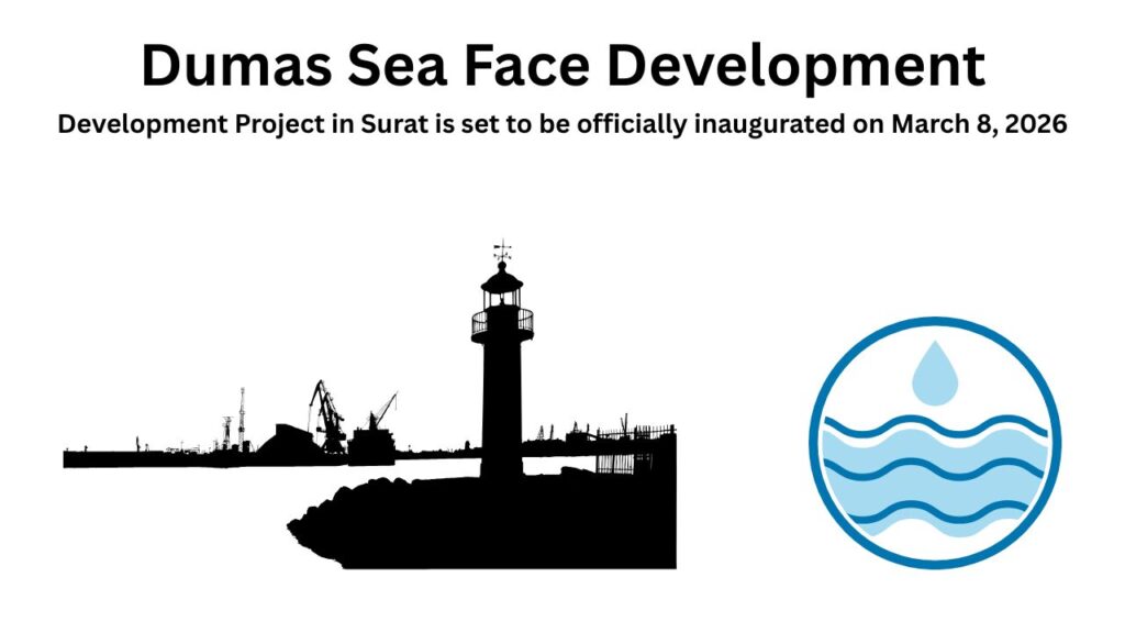 Dumas Sea Face development project in Surat ahead of public opening on March 8, 2026