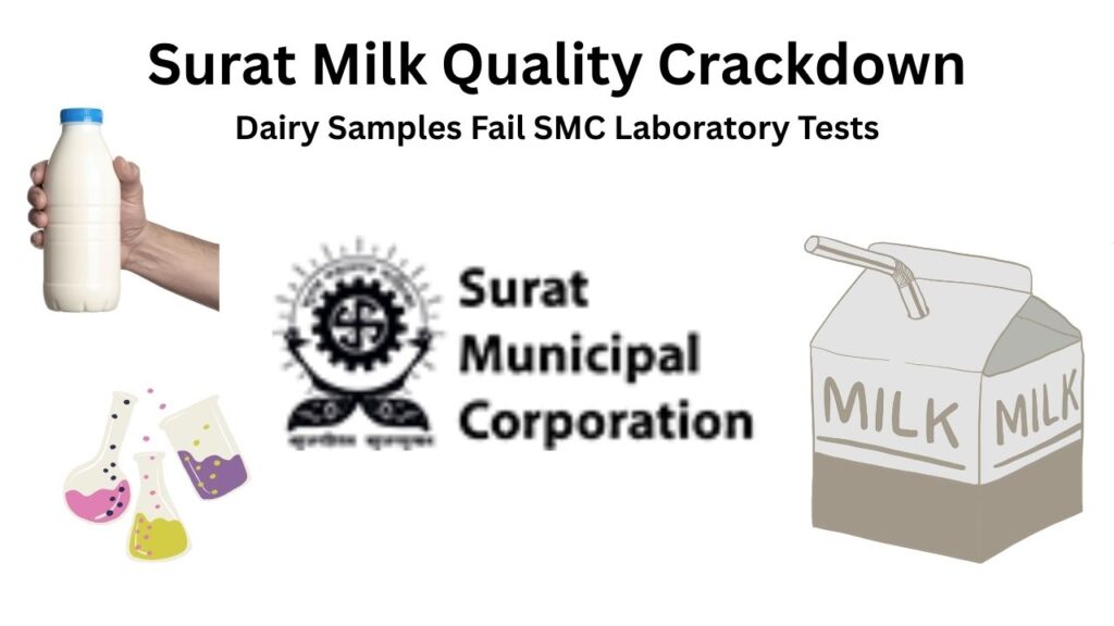 SMC laboratory testing milk samples during quality crackdown in Surat